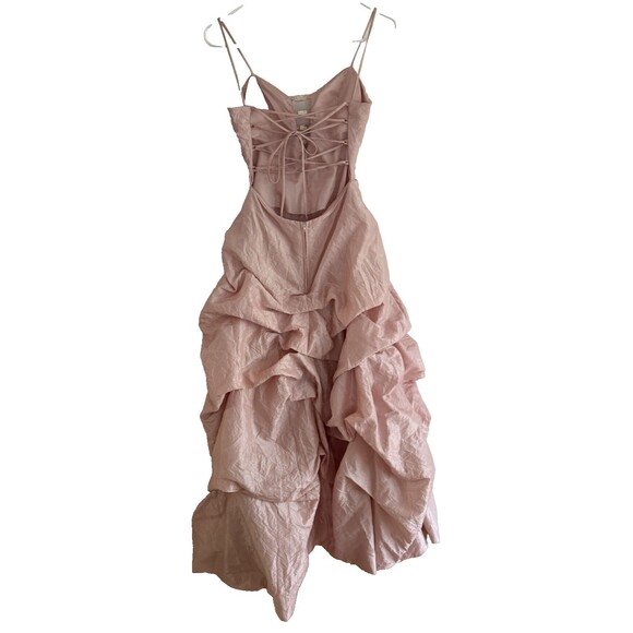 Vintage Masquerade Pink Gown Size 3/4 Cross Back Prom Quinceañera Dress - Picture 2 of 11